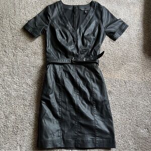Black belted dress